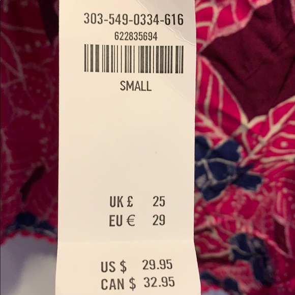 Pink and Blue Flowered Hollister Shorts - Picture 3 of 3